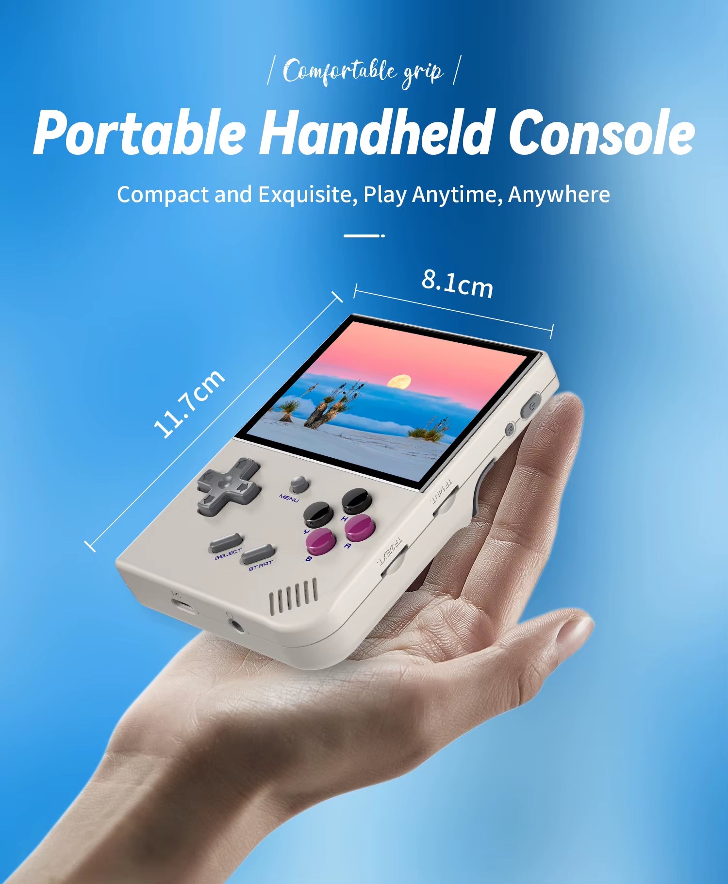 RG35XX plus Handheld Game Console 3.5" IPS Screen with 3300Mah Linux System Retro Games Console Built-In 64G 5000 Games